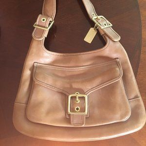 Tan Leather Coach Bag